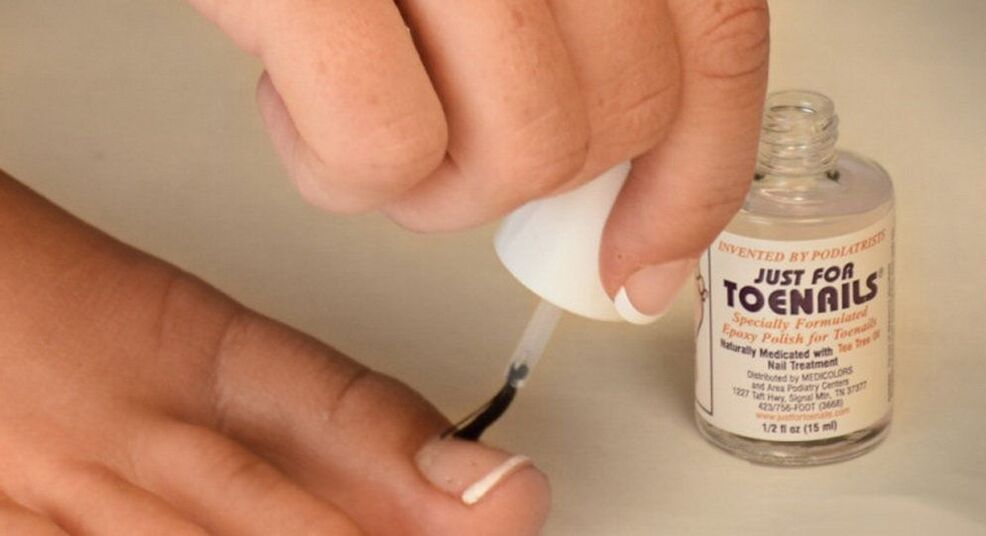 esmalte de unhas para fungos no dedo gordo